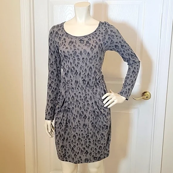 Rebecca Taylor Dresses Rebecca Taylor Gray And Black Leopard